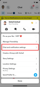 Pin Someone on Snapchat