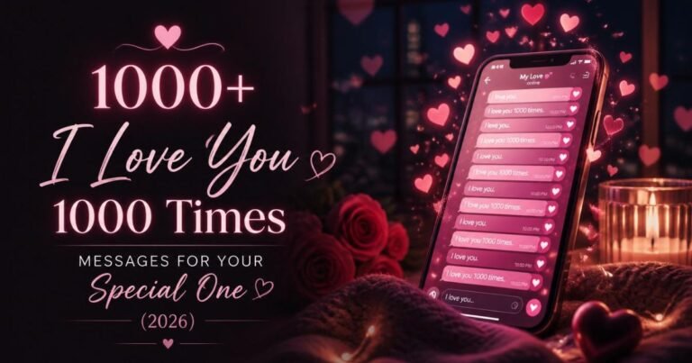I Love You 1000 Times Messages for Your Special One